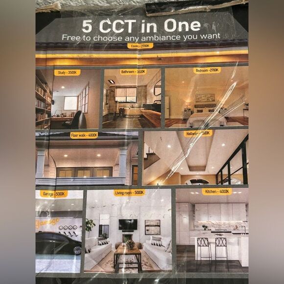 UVFD 12 Pack 6 Inch 5CCT Ultra-Thin LED Recessed Ceiling Light – New in Box** - Picture 4 of 12